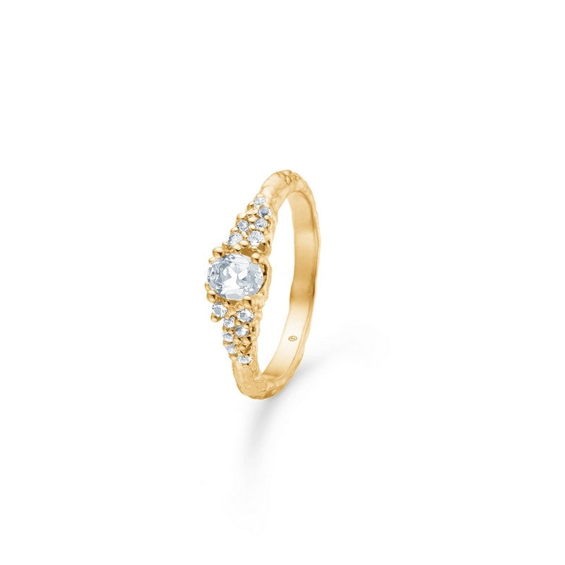 Studio Z Fragments ring i 18 karat forgyldt sterlingsølv med klar hvid zirkonia – elegant design.